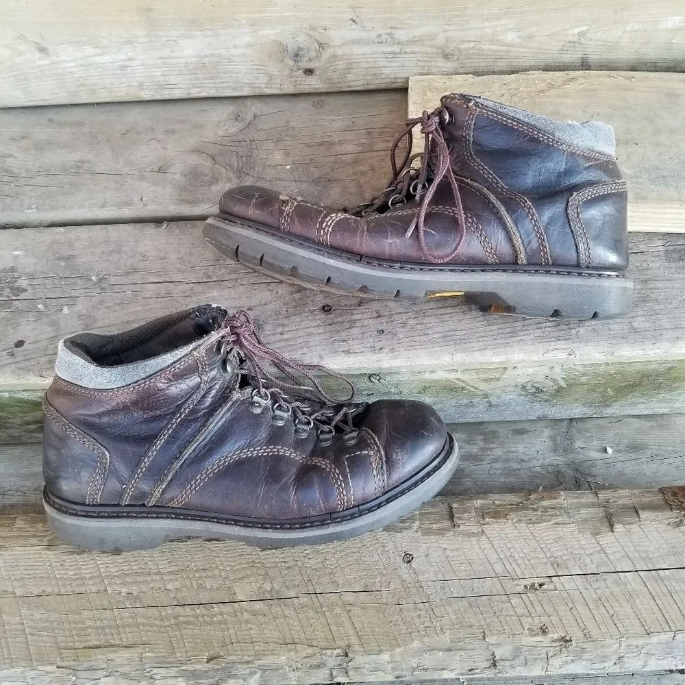 CAT P73592 - Blackbriar Mid Soft Toe Work Boots Brown‎ Leather Size Men's 11